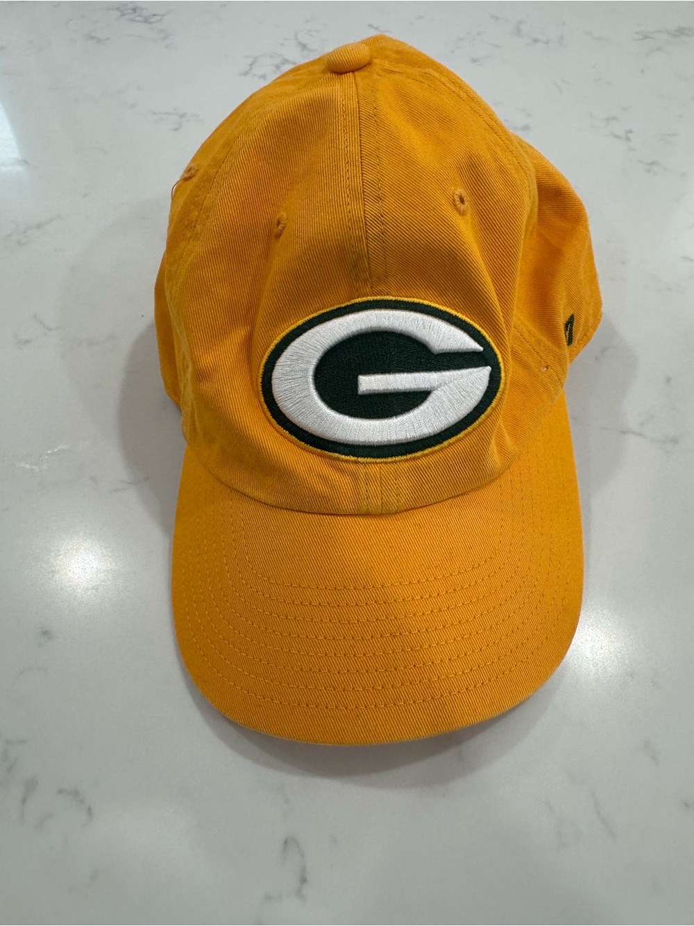 Green Bay Packers Hat '47 Brand Adjustable Strap Back Gold